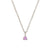 Lucky Star Birthstone Necklace - 14k White Gold