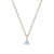 Lucky Star Birthstone Necklace - 14k White Gold