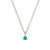 Lucky Star Birthstone Necklace - 14k White Gold