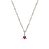 Thumbnail of Lucky Star Birthstone Necklace - 14k White Gold