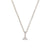 Lucky Star Birthstone Necklace - 14k White Gold