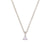 Lucky Star Birthstone Necklace - 14k White Gold