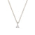 Lucky Star Birthstone Necklace - 14k White Gold