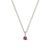 Lucky Star Birthstone Necklace - 14k White Gold