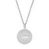 Worth Your Weight In Gold 1994 Stag Coin Necklace - 14k White Gold