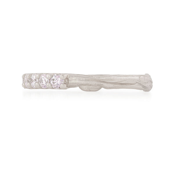 Alternative view of Forever Classic Diamond Eternity Ring - 14k White Gold Twig Band