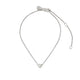 Close-up of the You are My Heart Bracelet in 14k white gold, showing the adjustable chain and heart detail.