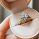 Thumbnail of Claddagh 2ct Heart Cut Diamond Engagement Ring - 14k White Gold