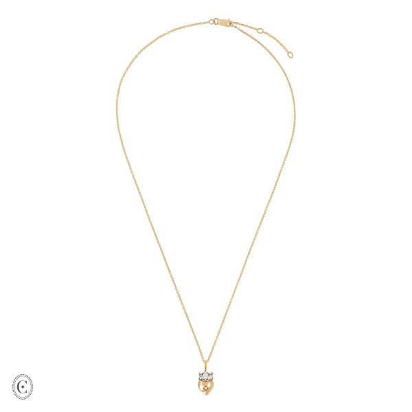 Alternative view of Claddagh North Star Diamond Gold Necklace - 14k Gold