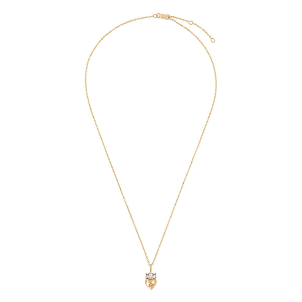 Alternative view of Claddagh North Star Diamond Gold Necklace - 14k Gold