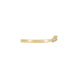Side profile of the Crown of Faith Diamond Ring in 14k solid gold, showcasing the polished band and elevated setting.