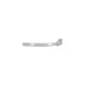 Side profile of the Crown of Faith Diamond Ring in 14k white gold, showcasing the polished band and elevated setting.