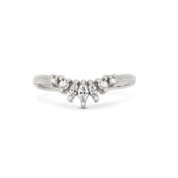 Alternative view of Crown of Joy - Diamond Ring 14k White Gold
