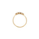 Top-down view of the Crown of Joy Diamond Ring in 14k gold.