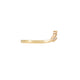 Side profile of the Crown of Joy Diamond Ring in 14k gold, showing the polished band and elevated setting.