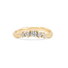 Thumbnail of Front view of the Crown of Love Diamond Ring in 14k solid gold, featuring five tiny diamonds set in a crown on a twig band.