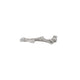 Side profile of the Crown of Sky Diamond Ring in 14k white gold, showcasing the textured twig band and the elevated diamond settings.