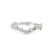 Inverted front view of the Crown of Sky Diamond Ring in 14k polished gold, showcasing the twig band and elevated diamond setting.