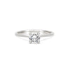 Thumbnail of Front view of the Darling Solitaire Diamond Engagement Ring in 14k white gold, featuring a 0.5ct solitaire diamond and polished band.