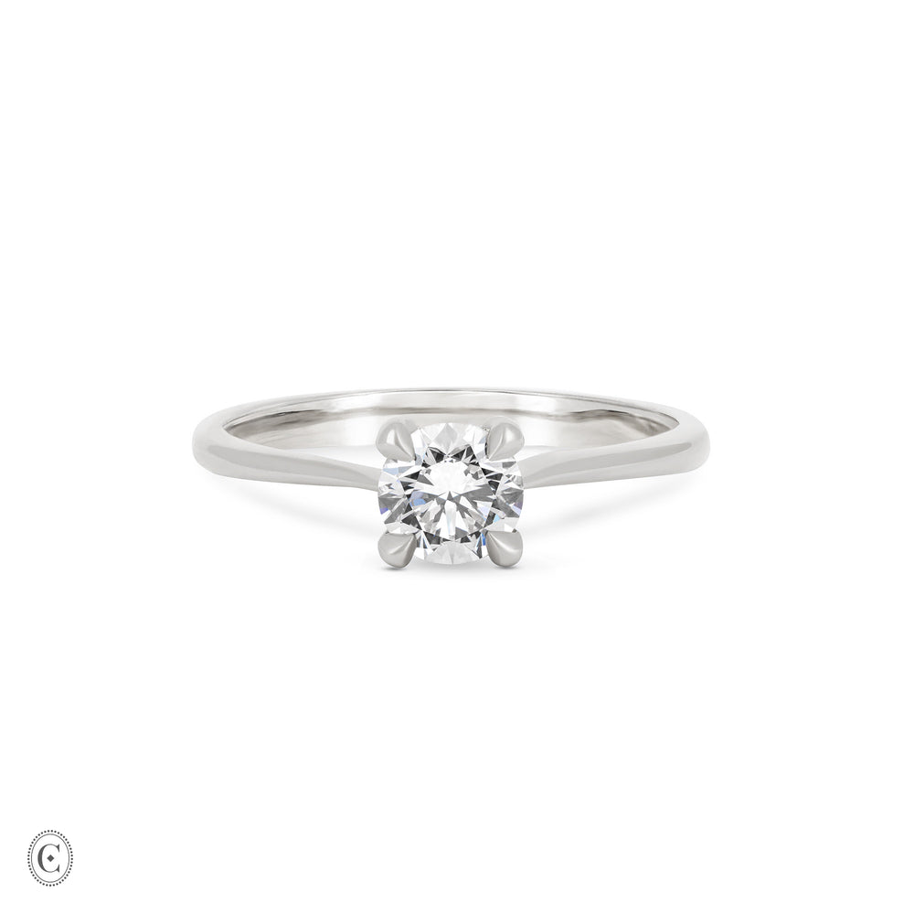 Darling - Solitaire Diamond Engagement Ring 14k White Gold