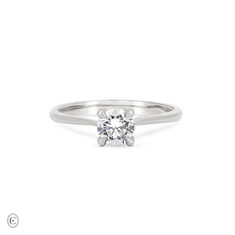 Darling - Solitaire Diamond Engagement Ring 14k White Gold