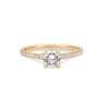 Thumbnail of Front view of the 0.5ct Darling Eternity Solitaire Diamond Engagement Ring in 14k solid gold, featuring a solitaire diamond and an eternity-set band.