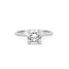 Thumbnail of Front view of the Darling Solitaire Diamond Engagement Ring in 14k white gold, featuring a 1.5ct solitaire diamond and polished band.