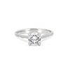 Thumbnail of Front view of the Darling Solitaire Diamond Engagement Ring in 14k white gold, featuring a 0.5ct solitaire diamond and twig band.