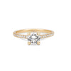 Thumbnail of Front view of the 1ct Darling Eternity Solitaire Diamond Engagement Ring in 14k solid gold, featuring a solitaire diamond and an eternity-set band.