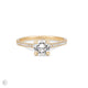 Front view of the 1ct Darling Eternity Solitaire Diamond Engagement Ring in 14k solid gold, featuring a solitaire diamond and an eternity-set band.