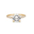 Front view of the 2ct Darling Eternity Solitaire Diamond Engagement Ring in 14k solid gold, featuring a solitaire diamond and an eternity-set band.