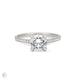Front view of the Darling Eternity 1.5ct Solitaire Diamond Engagement Ring in 14k white gold, featuring a solitaire diamond and an eternity-set band.