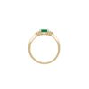 Thumbnail of Daydreamer Ring Marquise Emerald & Diamond Ring - 14k Polished Gold