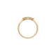 Top-down view of the Daydreamer Marquise Lab Grown Diamond Ring in 14k polished gold.