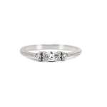 Thumbnail of Front view of the Daydreamer Marquise Lab Grown Diamond Ring in 14k polished white gold, featuring a large marquise-cut diamond on a polished band.