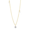 Thumbnail of Dewdrop Three Diamond Necklace - 14k Gold