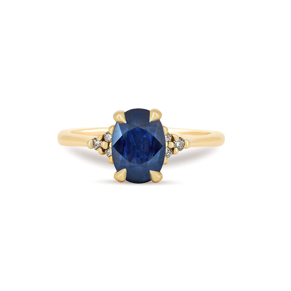 Dewlight - Blue Sapphire Engagement Ring 14k Gold
