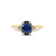Thumbnail of Dewlight - Blue Sapphire Engagement Ring 14k Gold