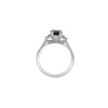 Thumbnail of Dewlight - Blue Sapphire Engagement Ring 14k White Gold