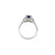 Dewlight 1ct Blue Sapphire Oval Engagement Ring - 14k White Gold Polished Band