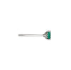 Thumbnail of Dewlight - Emerald Engagement Ring 14k White Gold