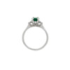 Thumbnail of Dewlight - Emerald Engagement Ring 14k White Gold