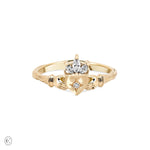 Thumbnail of Diamond Crown Claddagh North Star Gold Ring - 14k Gold