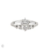 Thumbnail of Diamond Crown Claddagh North Star Gold Ring - 14k White Gold