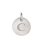 Thumbnail of Individual Letter Disc - 14k White Gold Initial
