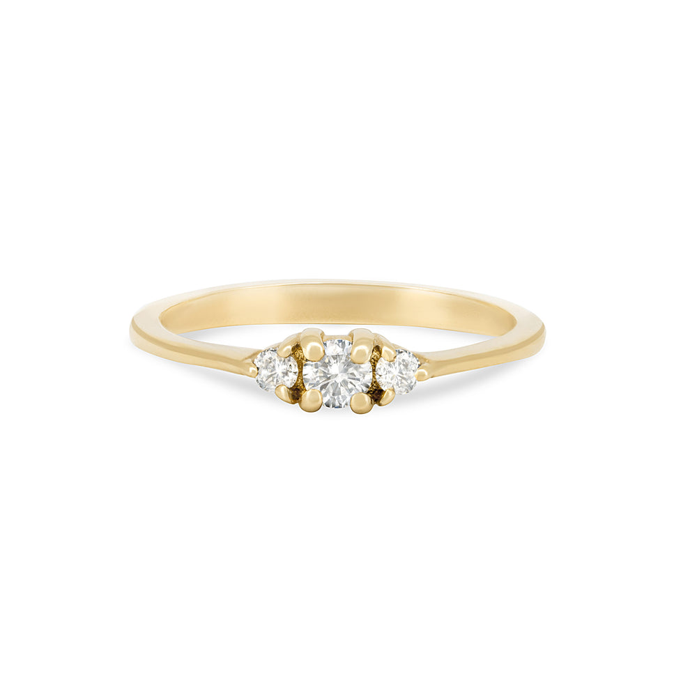 Promise me Tomorrow Diamond Ring - 14k Polished Gold