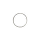 Top-down view of the Driftwood 4mm Wedding Band in 14k white gold, highlighting the continuous texture.