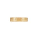 Side profile of the Driftwood Men's Wide Wedding Band in 14k gold, showcasing the wide band and intricate texture.