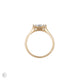 Top-down view of the Eternal 0.7ct Lab-Grown Marquise Diamond Engagement Ring in 14k solid gold, highlighting the central marquise diamond.