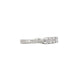 Side profile of the Everlasting Oval Eternity Ring in 14k white gold, showcasing the polished band and oval diamond setting.